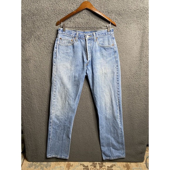 Levi's Other - Vintage Y2K Levi's 501 Button Fly Denim Jeans (measured 32x34) Light Wash